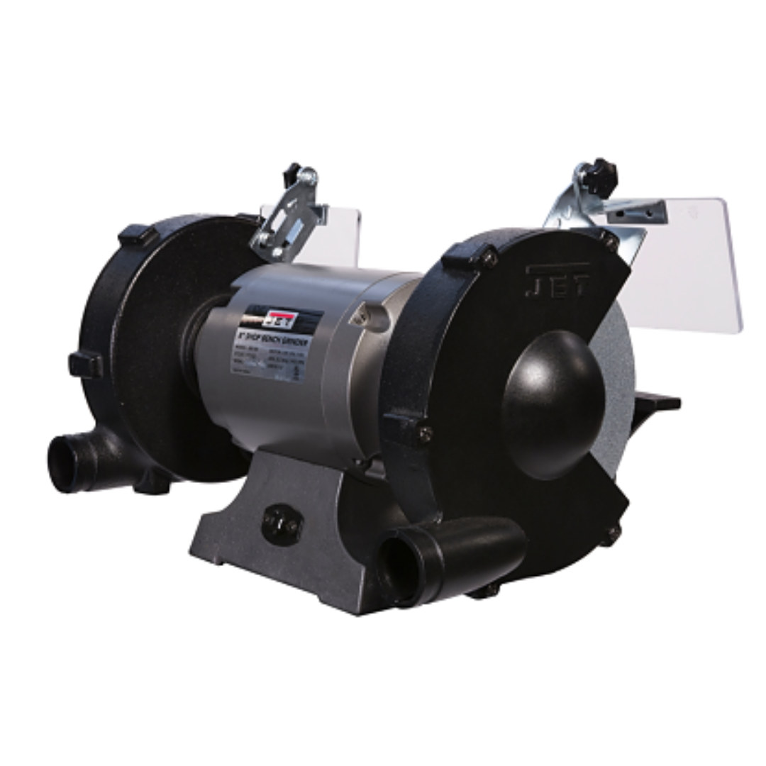 Jet Bench Grinder: 8" Wheel Dia, 5/8" Arbor Hole Dia, 1 hp 577128 back view