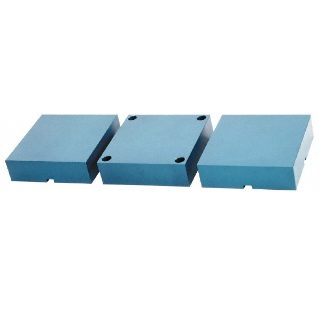 Kurt 6" Wide Aluminum 3-Jaw Standard Vise Jaw Set 04068193 precision aluminum vise jaw set featuring three standard jaws, 6-inch width, and durable construction for secure workholding and machining applications.