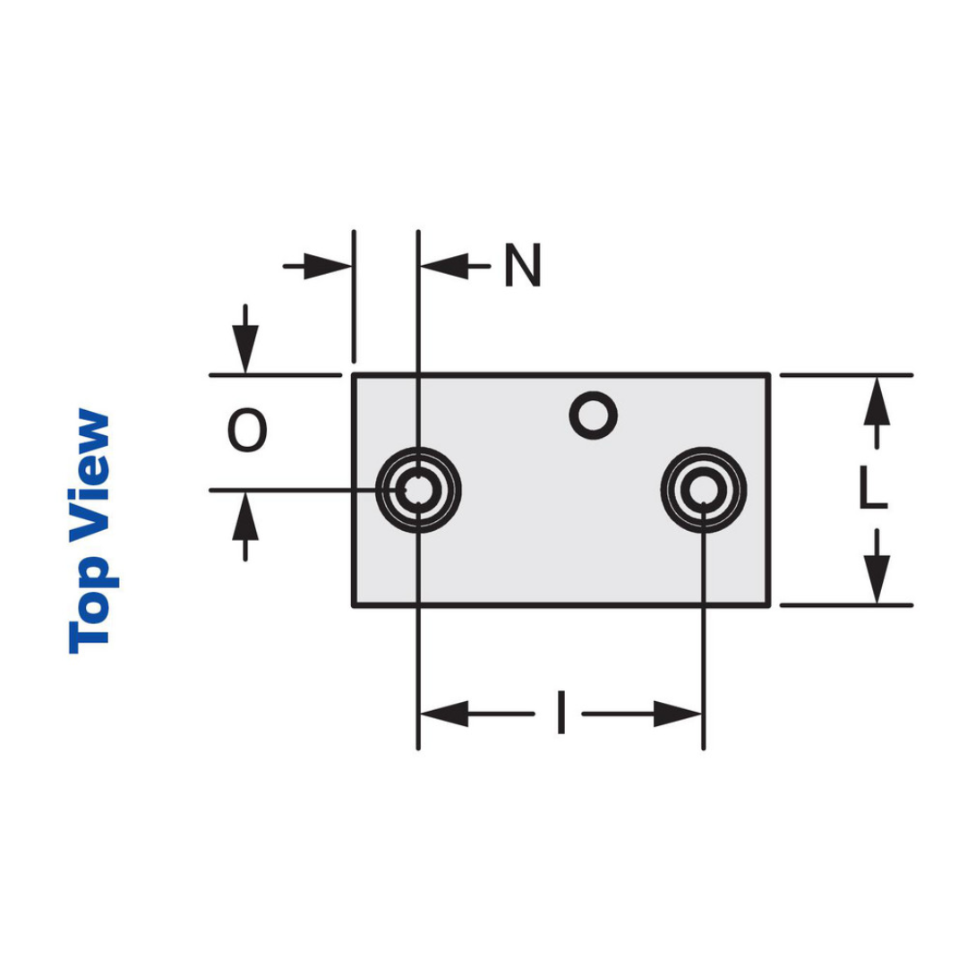 Kurt Air Grippers: Grip Type: 2-Jaw Precision Parallel Gripper; Grip Style: Parallel; Holding Type: Internal; Operating Pressure (psi): 100 psi 55542161 installation drawing illustrating pull stud mounting dimensions and attachment requirements.