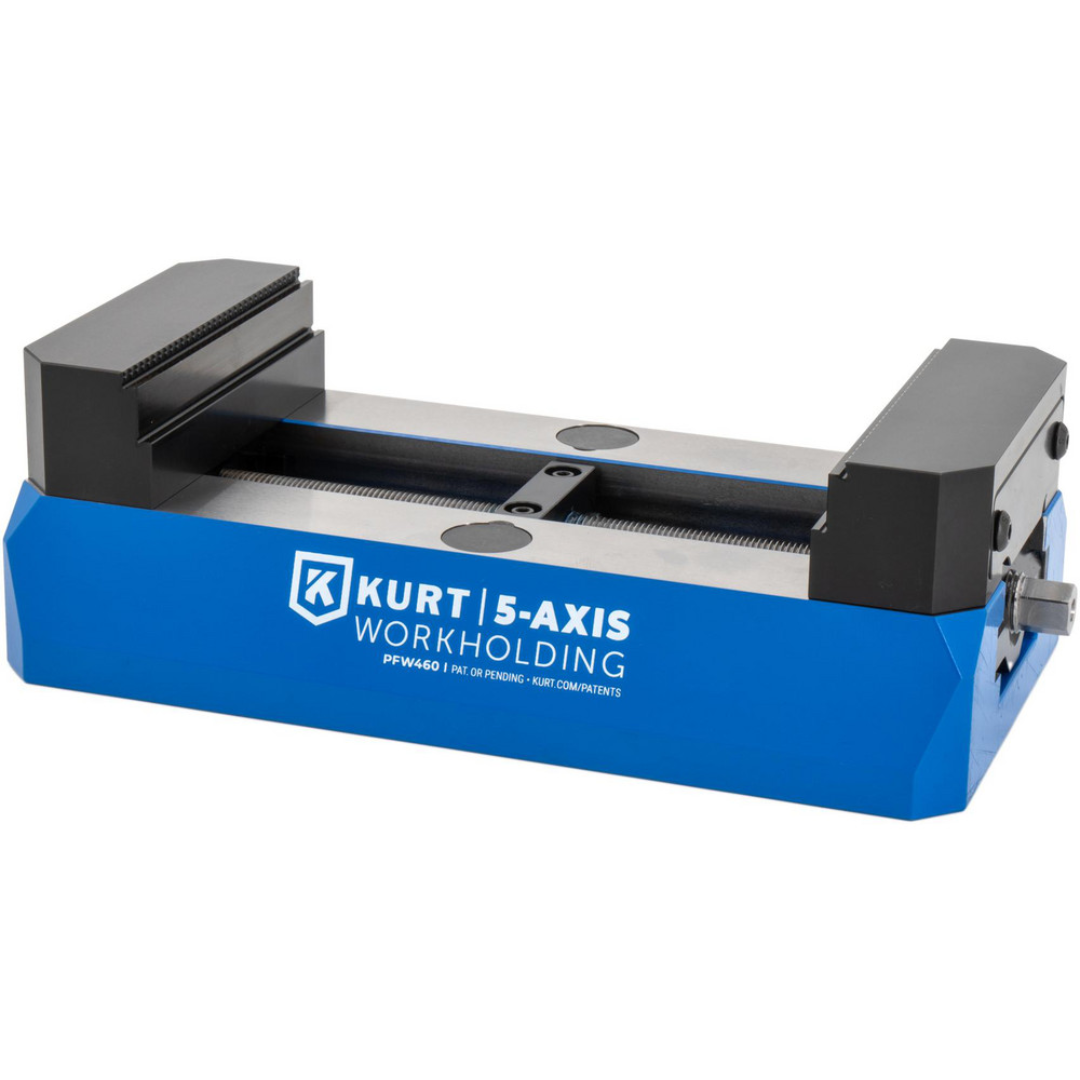 Kurt Self-Centering Vise: PFW, 6.6250" Max Jaw Opening 55542138 featuring a precision self-centering workholding design, engineered for accurate part alignment and repeatable machining operations on CNC and manual milling machines.