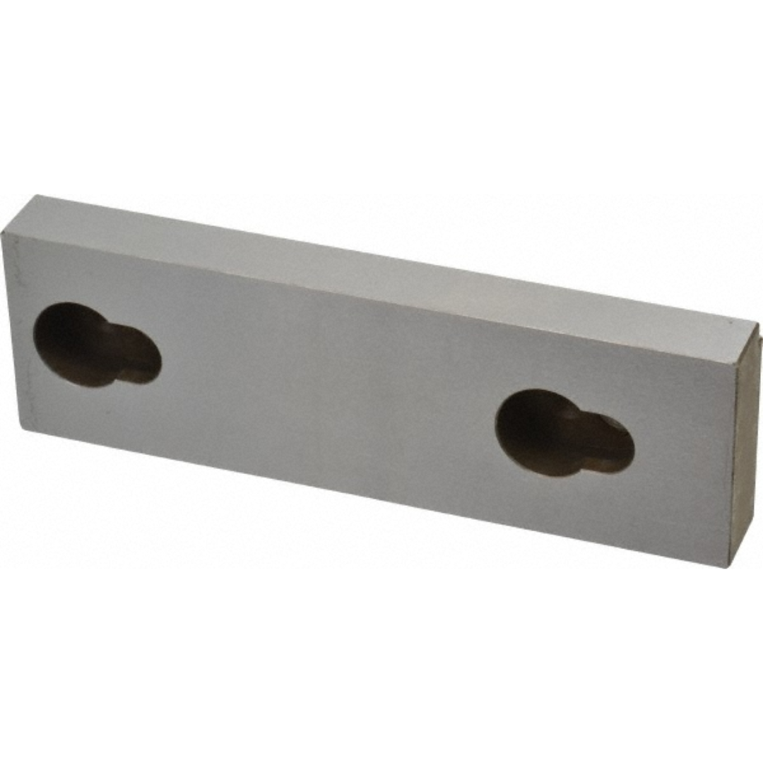 Kurt Vise Jaw: 5.97" Wide, 1.8800" High, 0.7250" Thick, Step 09219668 precision-machined step vise jaw featuring durable steel construction and a stepped clamping profile designed for secure workholding, accurate positioning, and reliable machining performance.