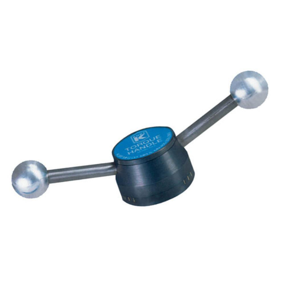 Kurt Vise Jaw Accessory: Handle 09215203 replacement handle designed for Kurt vises, featuring a compact center hub and balanced dual-handle configuration for reliable clamping control.