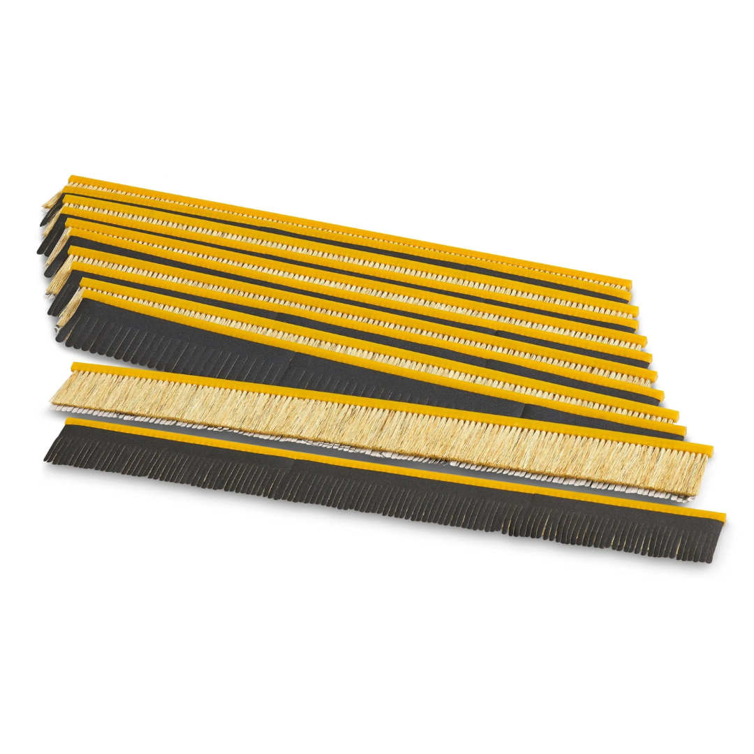 Laguna Sanding Strips, SuperMax 19″, 12-Count set of replacement sanding strips with abrasive surfaces and integrated bristle backing for SuperMax drum sanders.
