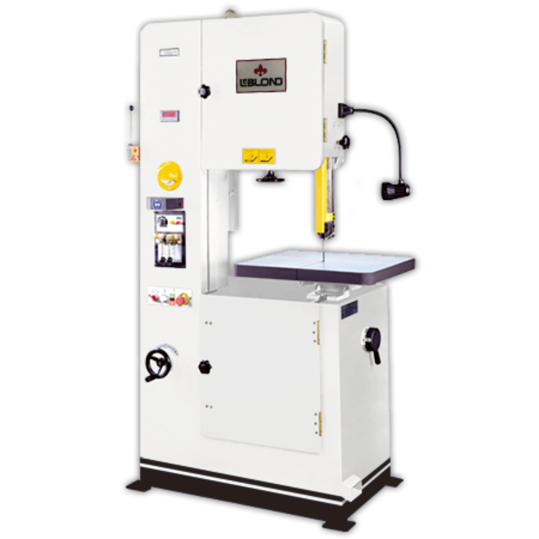 LeBlond Vertical Band Saws LVS-50 industrial vertical band saw with precision work table, vertical blade assembly, and integrated control panel for accurate contour cutting applications