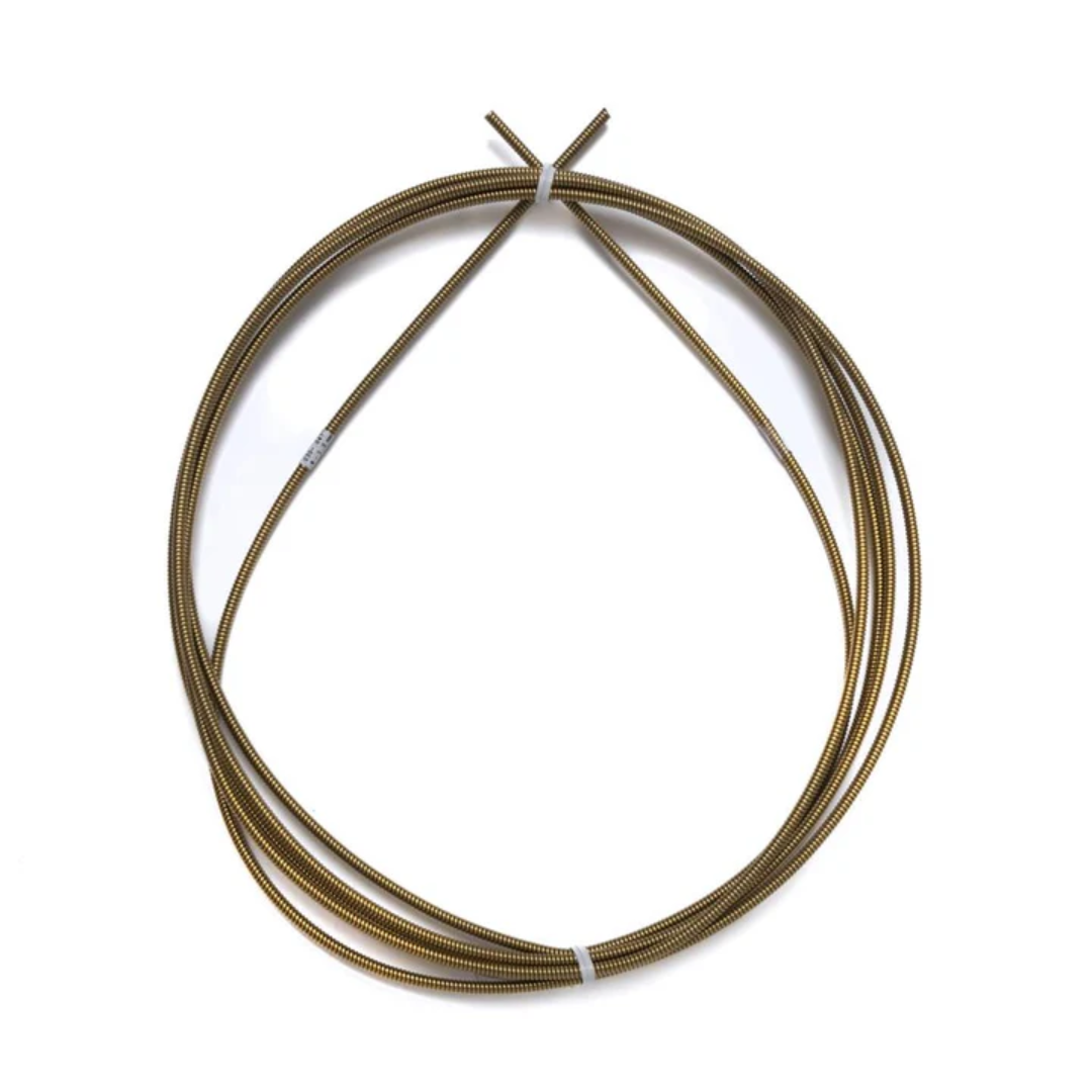 LightWELD 10' Steel Liner 0.030 inch - 0.045 inch 0.8 mm - 1.1 mm coiled metal wire liner for welding wire feeder on white background