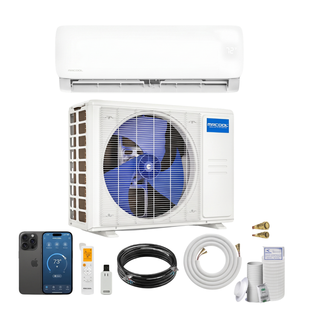 MRCOOL 5th Gen DIY 9K BTU Single Zone Ductless Mini-Split System (115V) DIY-09-HP-WM-115D25-O