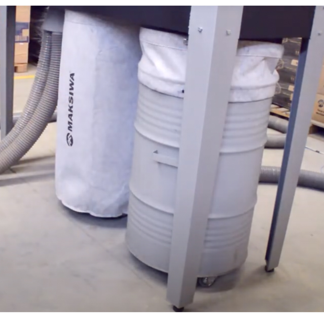 Maksiwa CPD/5.S Dust Collector filter canisters showing high-capacity industrial dust filtration