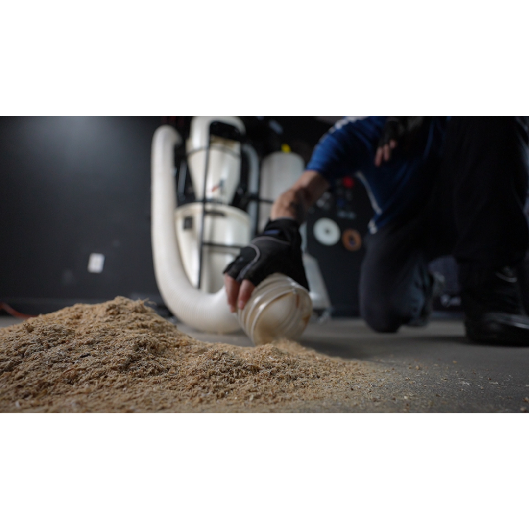 Maksiwa CY/3.C cyclone dust collector with dual filter bags and metal frame