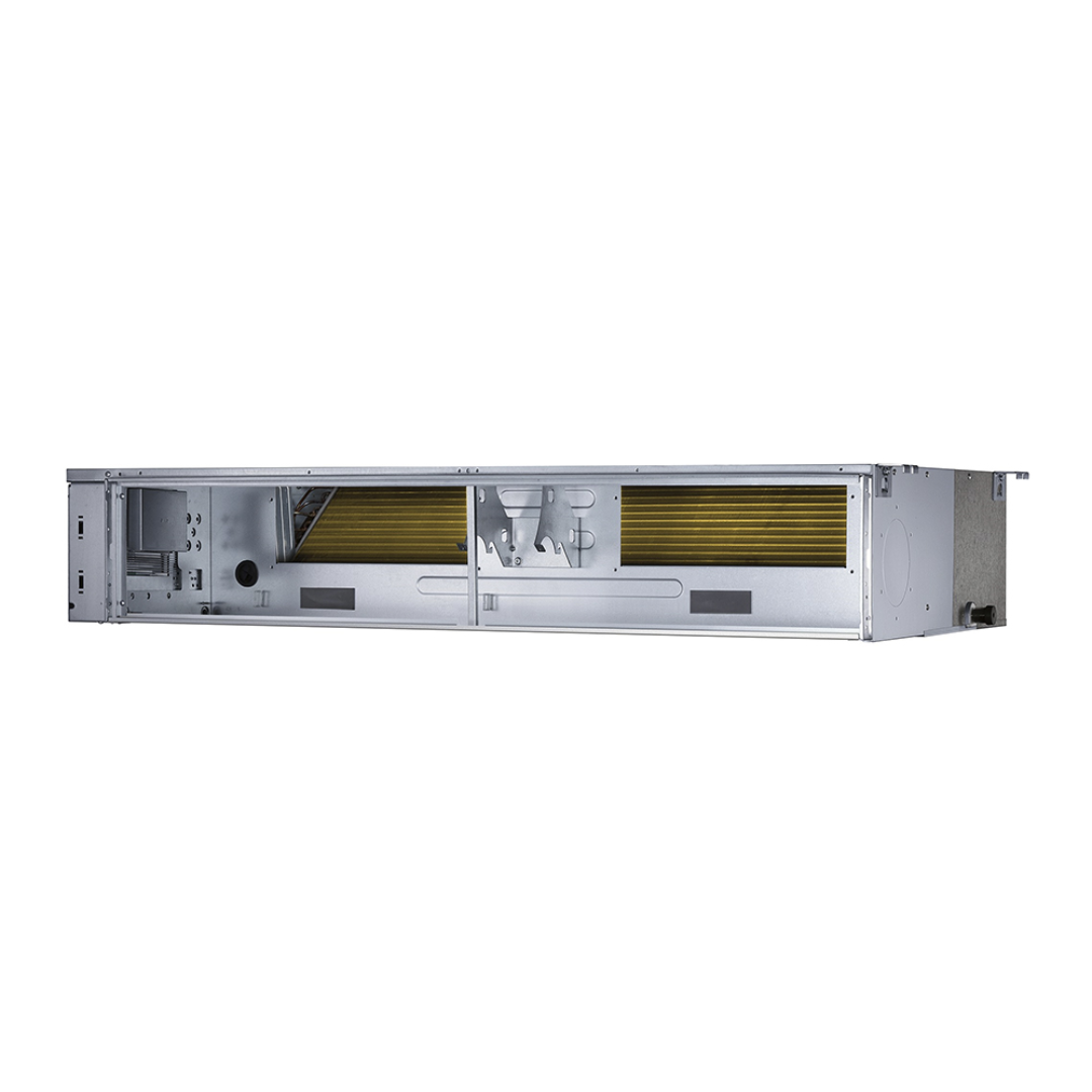 Mrcool Olympus Duct DUCT-09HP-230B-O horizontal installation view displaying slim form factor for tight ceiling or soffit spaces.