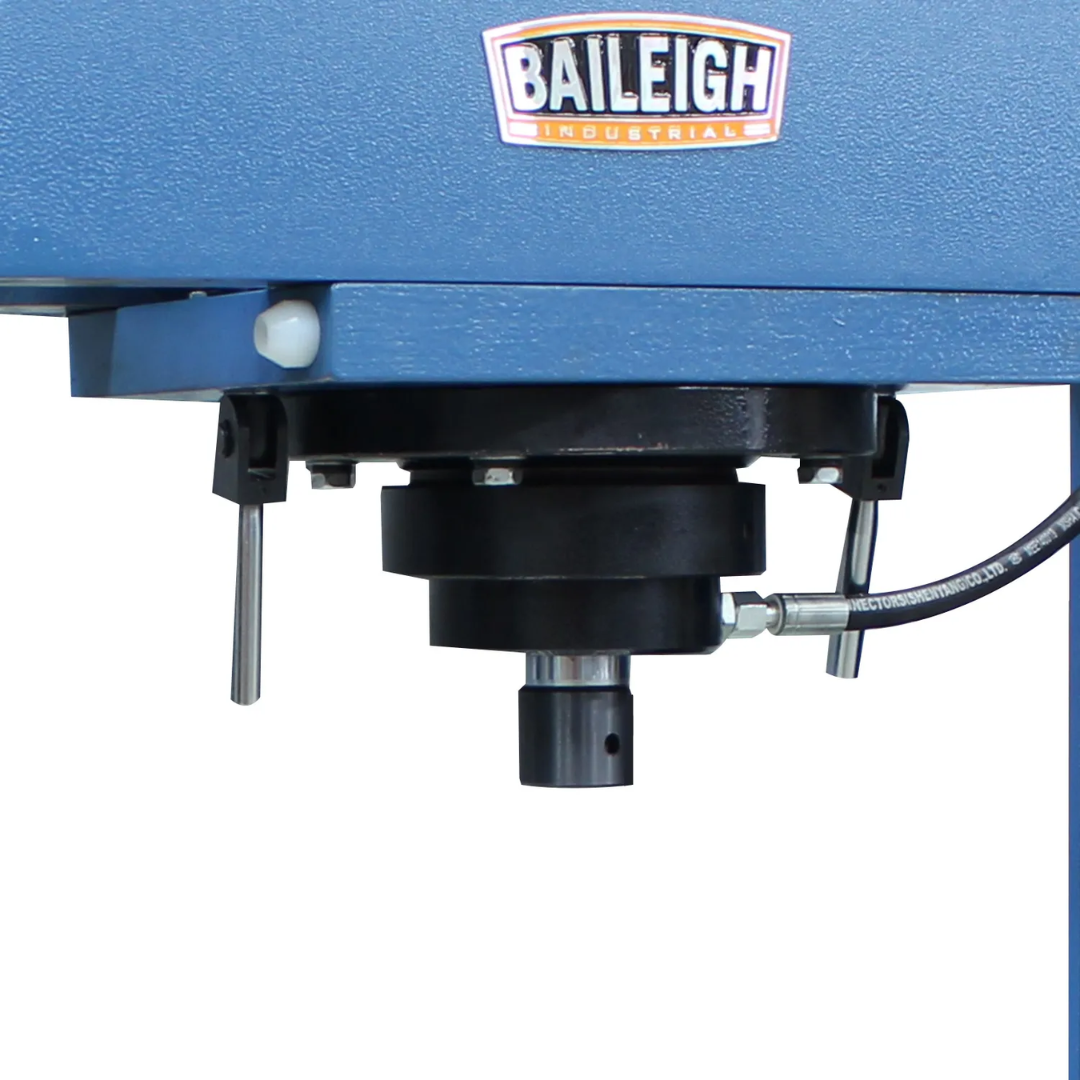 Precision ram assembly of the Baileigh 30/10-Ton Two-Station H-Frame Hydraulic Press (HSP-30M-C) 1019289 designed for consistent hydraulic pressing performance.