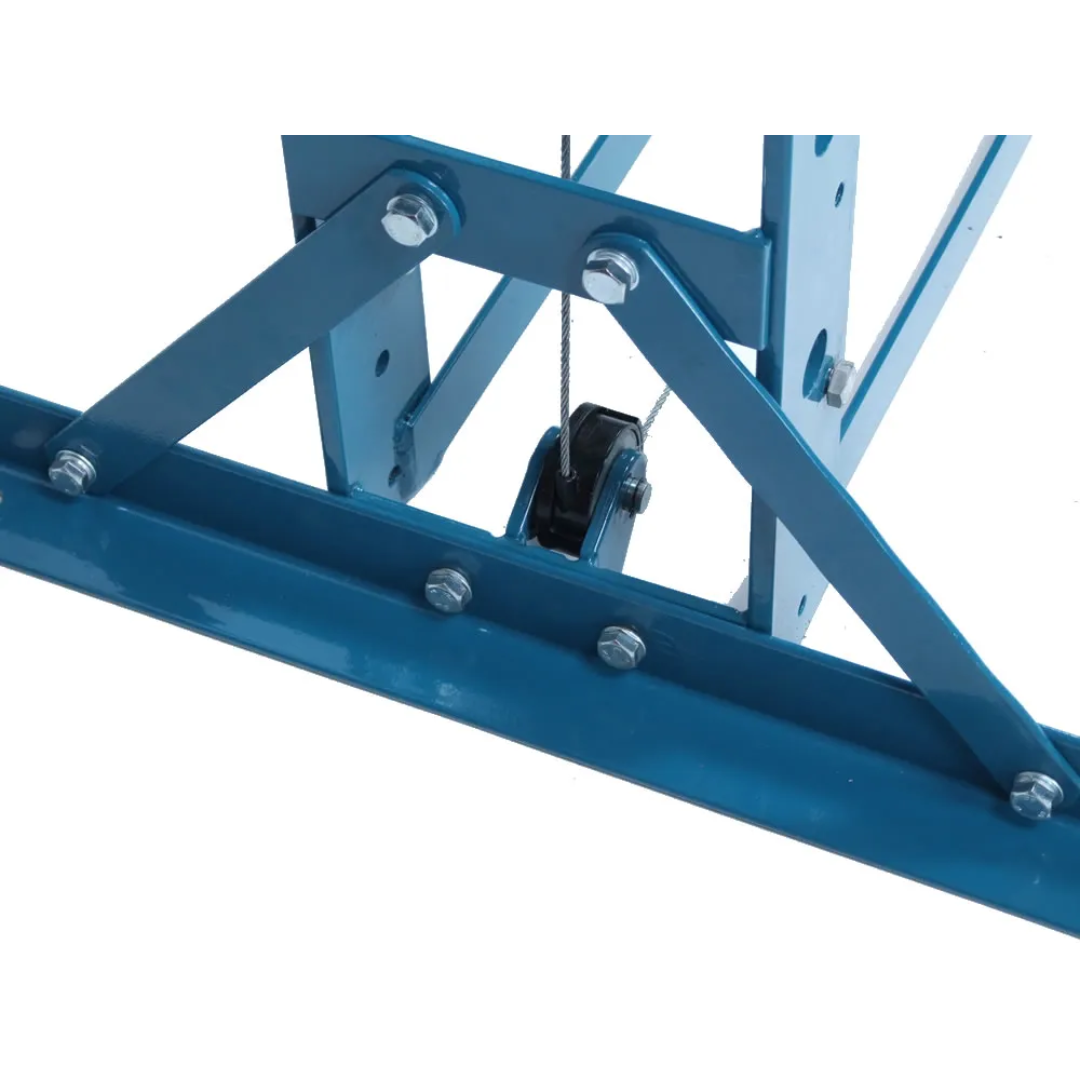 Reinforced frame support structure of Baileigh Air/Hand Shop Press: 7.8" Stroke 1004828 designed to provide stability and strength during high-force pressing operations.