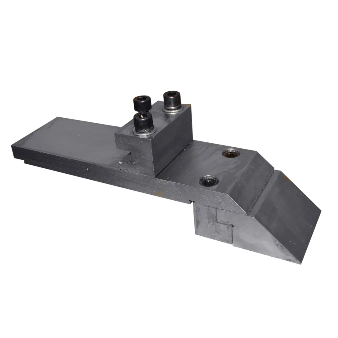Removable finger tooling detail for the Baileigh 48-Inch Box & Pan Brake, 14-Gauge Mild Steel (BB-4814) 1000417 allowing box, pan, channel, and custom sheet metal forming applications.