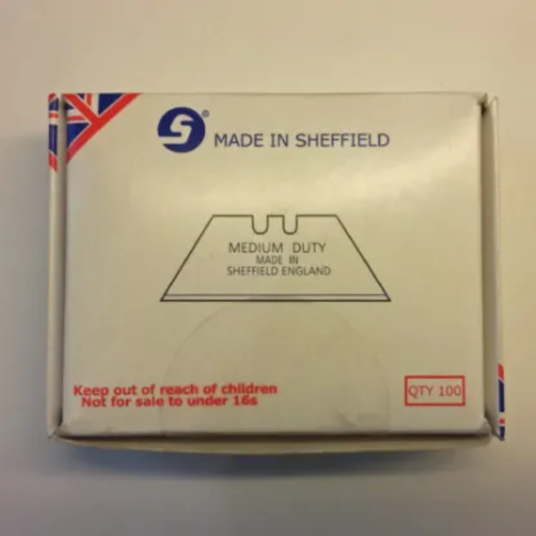 Safety Speed Utility Blades for Models SSC165A, SSC210A, & SSC250A Europa, Nemesis, and Kronos (qty. 100) SSC1-1 featuring boxed pack of 100 blades for industrial cutting tools