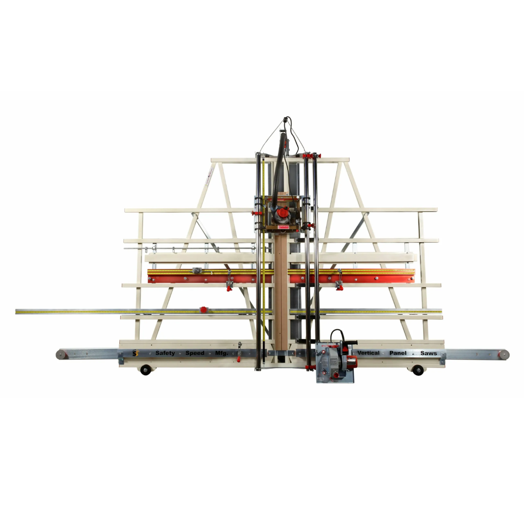 Safetyspeed SR5A ACM Panel Saw and Router Combo industrial vertical panel saw with integrated routing system for aluminum composite materials