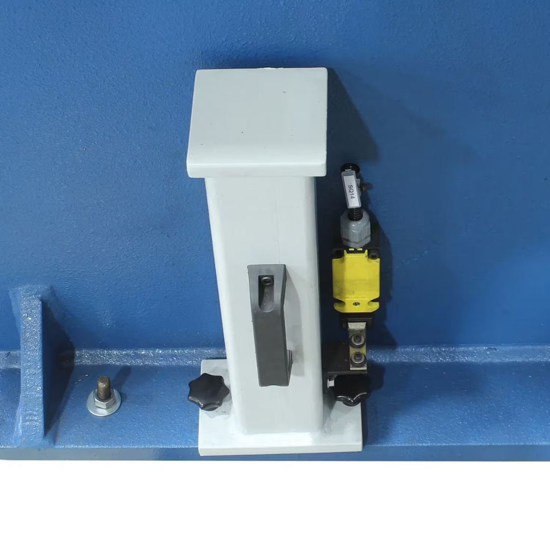 Side detail of the Baileigh C-Frame Press CFP-70HD 1013161 showing the hydraulic press head, guarded work zone, and heavy-duty welded frame construction.