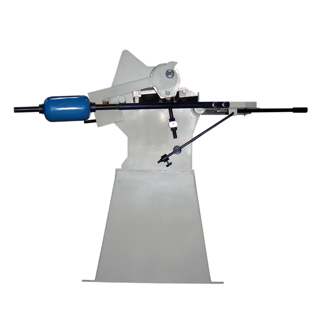 Side profile of the Baileigh 48-Inch Box & Pan Brake, 14-Gauge Mild Steel (BB-4814) 1000417 illustrating open-frame design and bending leaf travel for box and pan forming applications.