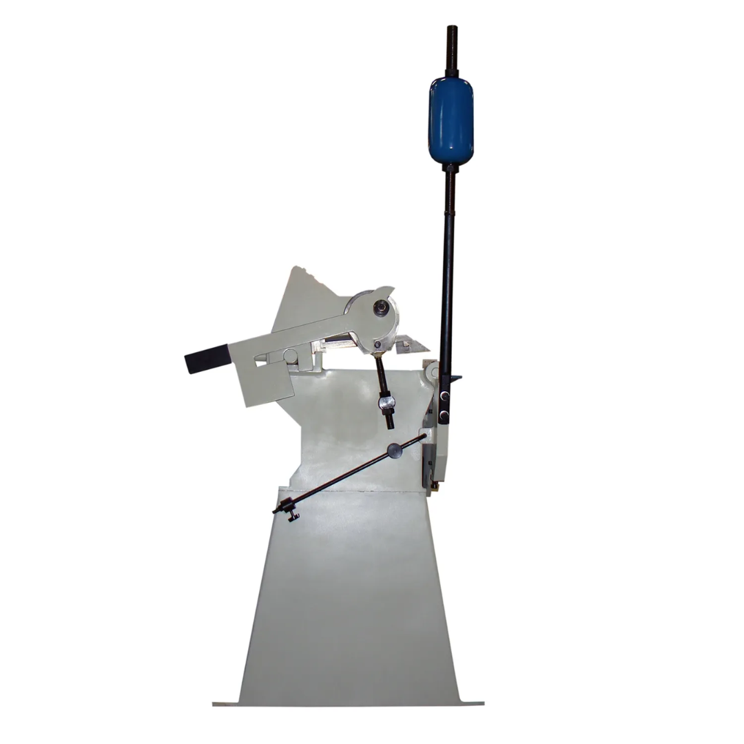Side view of the Baileigh 48-Inch Box & Pan Brake, 14-Gauge Mild Steel (BB-4814) 1000417 showing adjustable bending leaf and support structure for precision forming operations.