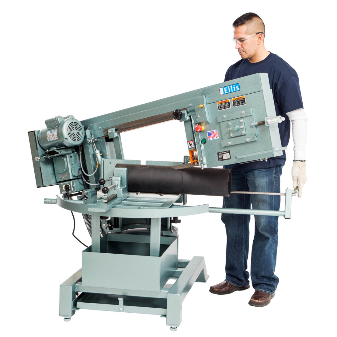 Ellis 2000 Mitre Band Saw – Horizontal & Vertical Metal Cutting, 17″ Capacity