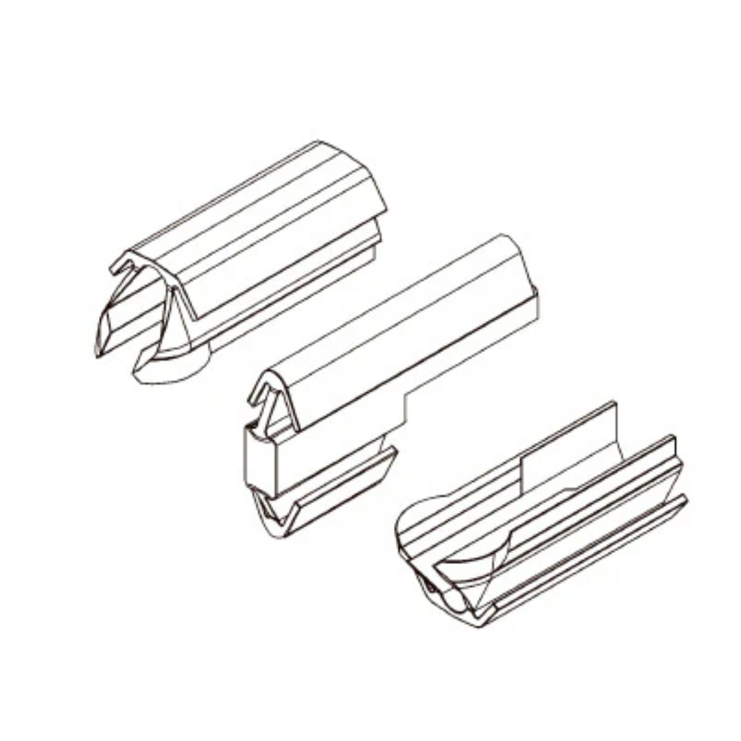 Detailed view of Virutex BOX OF 100 DETACHABLE OVVO CONNECTORS V0930 illustrating interlocking mechanism for secure panel joining
Virutex BOX OF 100 DETACHABLE OVVO CONNECTORS V0930 components displayed to show detachable functionality and precision fit design