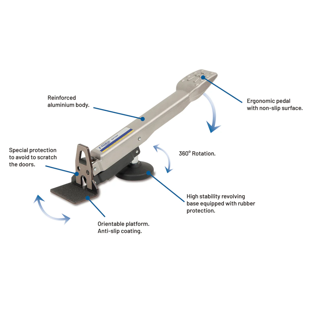 Virutex EP70P Door Lifter For Easy Door Installation 7000600 technical diagram illustrating components and lifting function