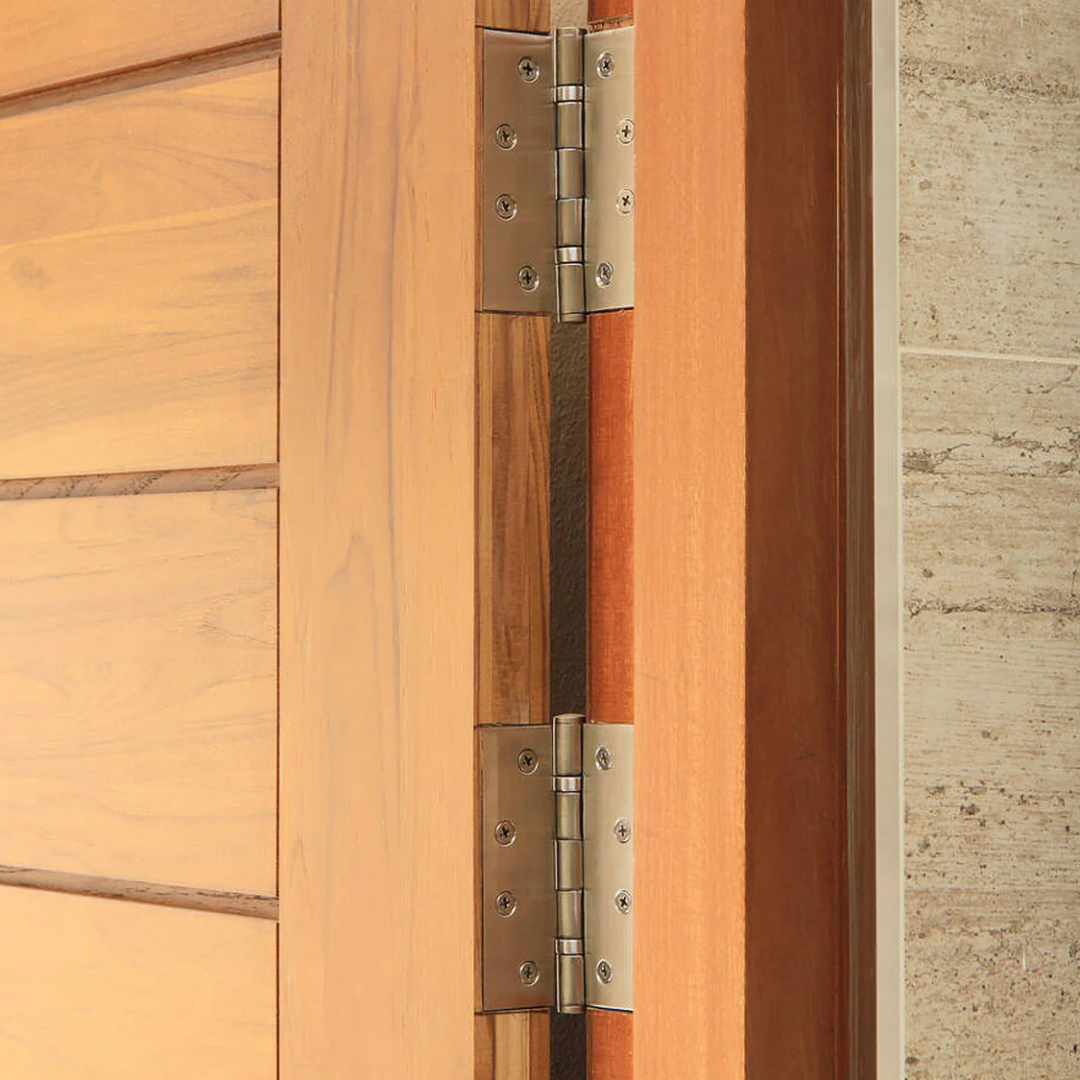 Virutex Router For Fitting Hinges FR129VB (120V) 2900815 hinge close-up detail showing clean mortise finish and professional installation quality.