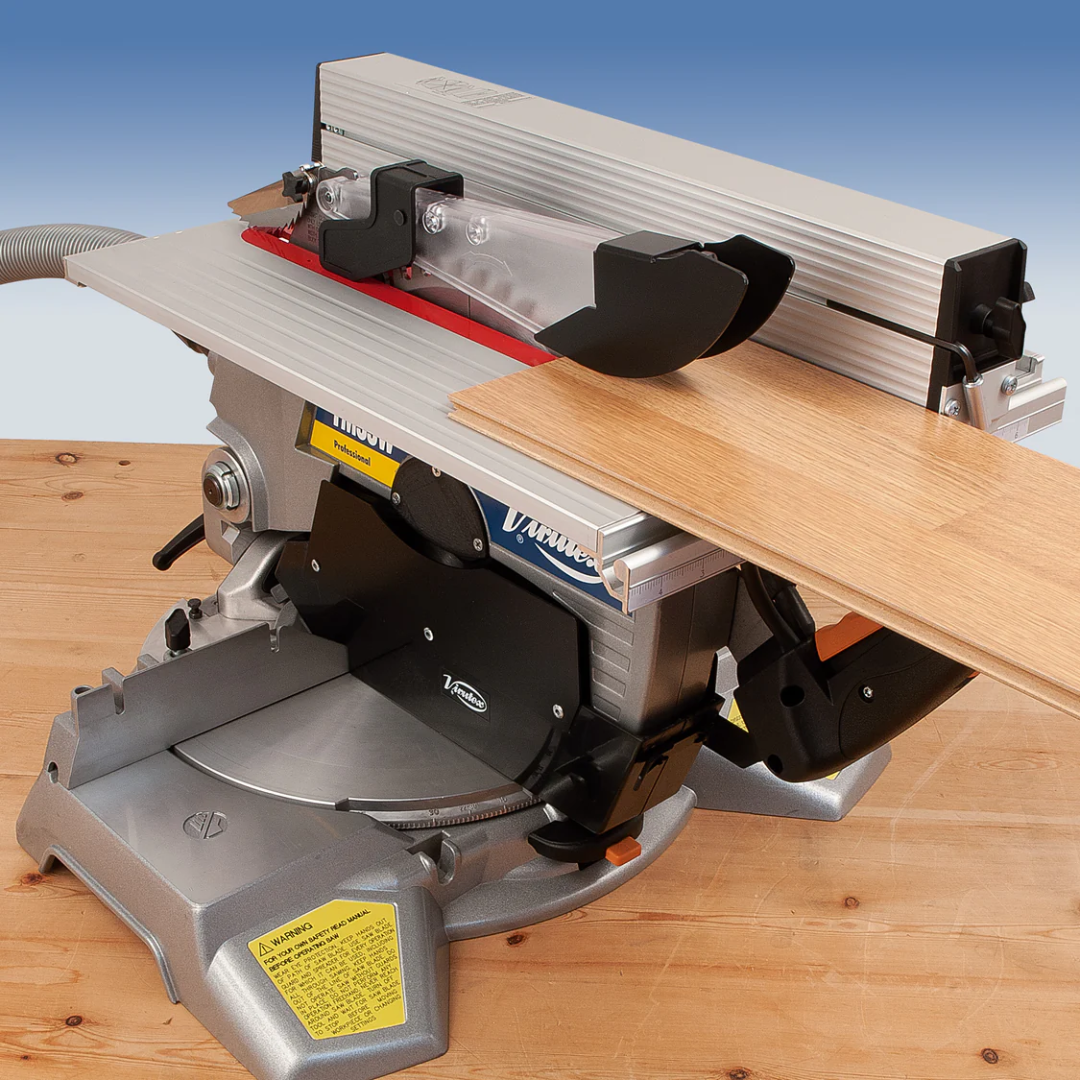 Virutex TM33W Miter Table Saw Combo For Precision Cuts (120V) used as a table saw for straight rip cuts on wooden boards