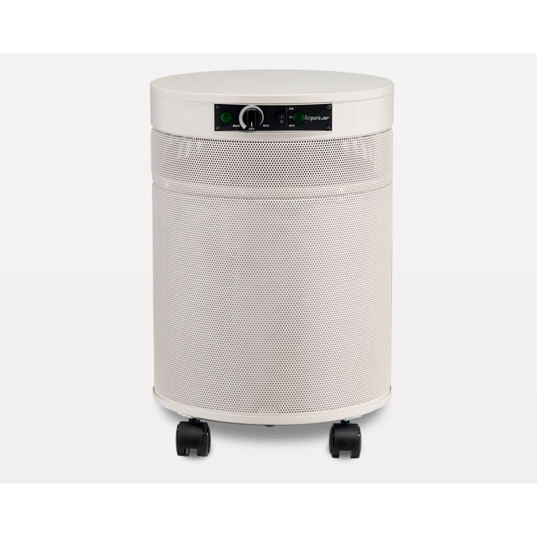 Airpura F700 DLX formaldehyde and VOC air purifier in Cream, front view