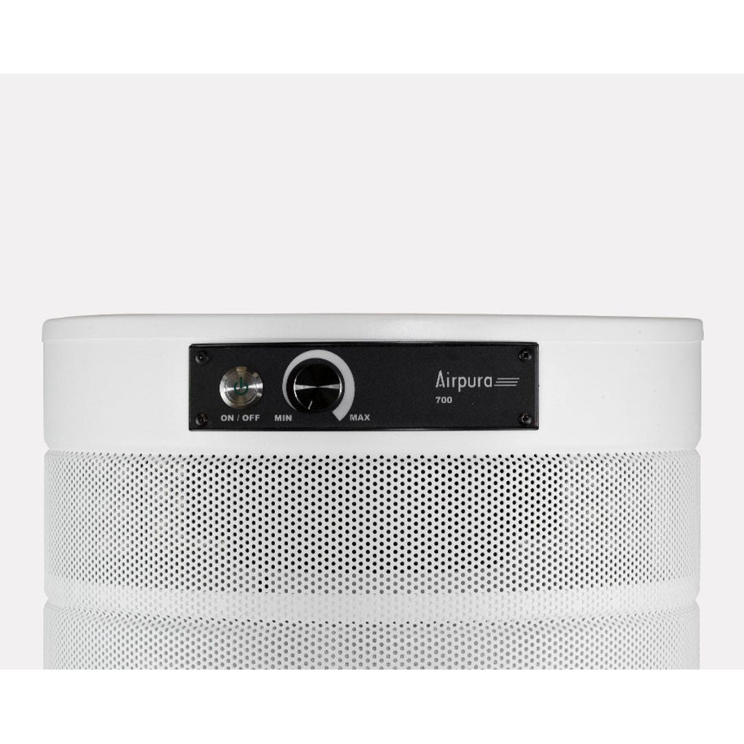 Airpura S700 air purifier, control panel close-up