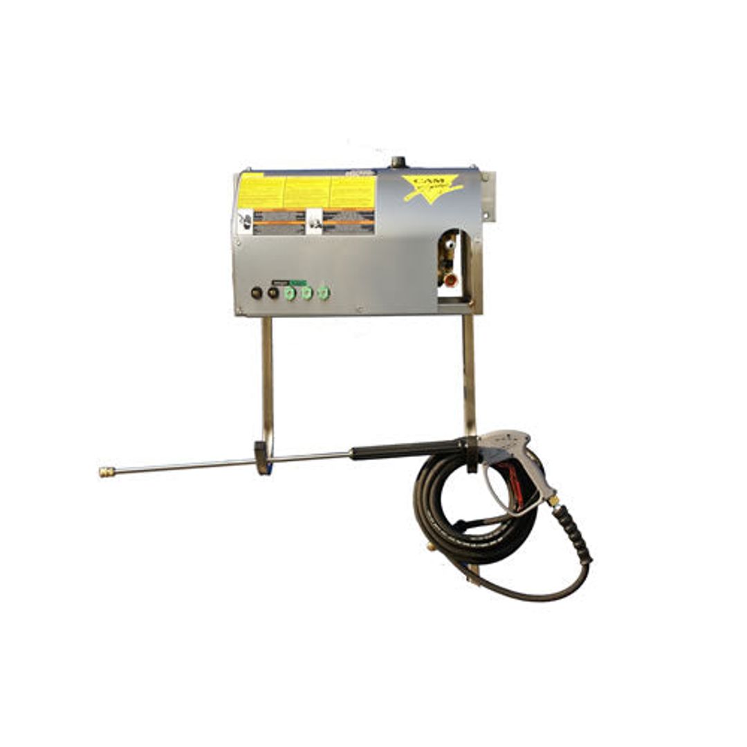 CAM Spray 1500WM/SS3 460V 3-phase wall mount cold water pressure washer, 1500 PSI 3 GPM