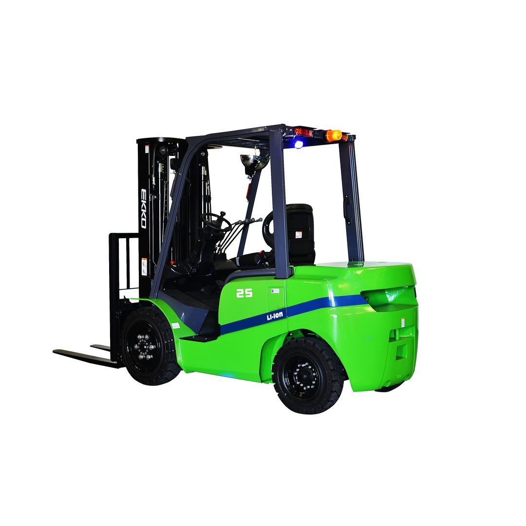 EKKO EK25GT-LI lithium-ion powered 4-wheel forklift for indoor and outdoor material handling
