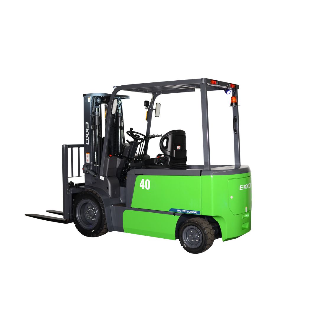 EKKO EK40T-LI lithium-ion powered 4-wheel forklift for indoor and outdoor material handling