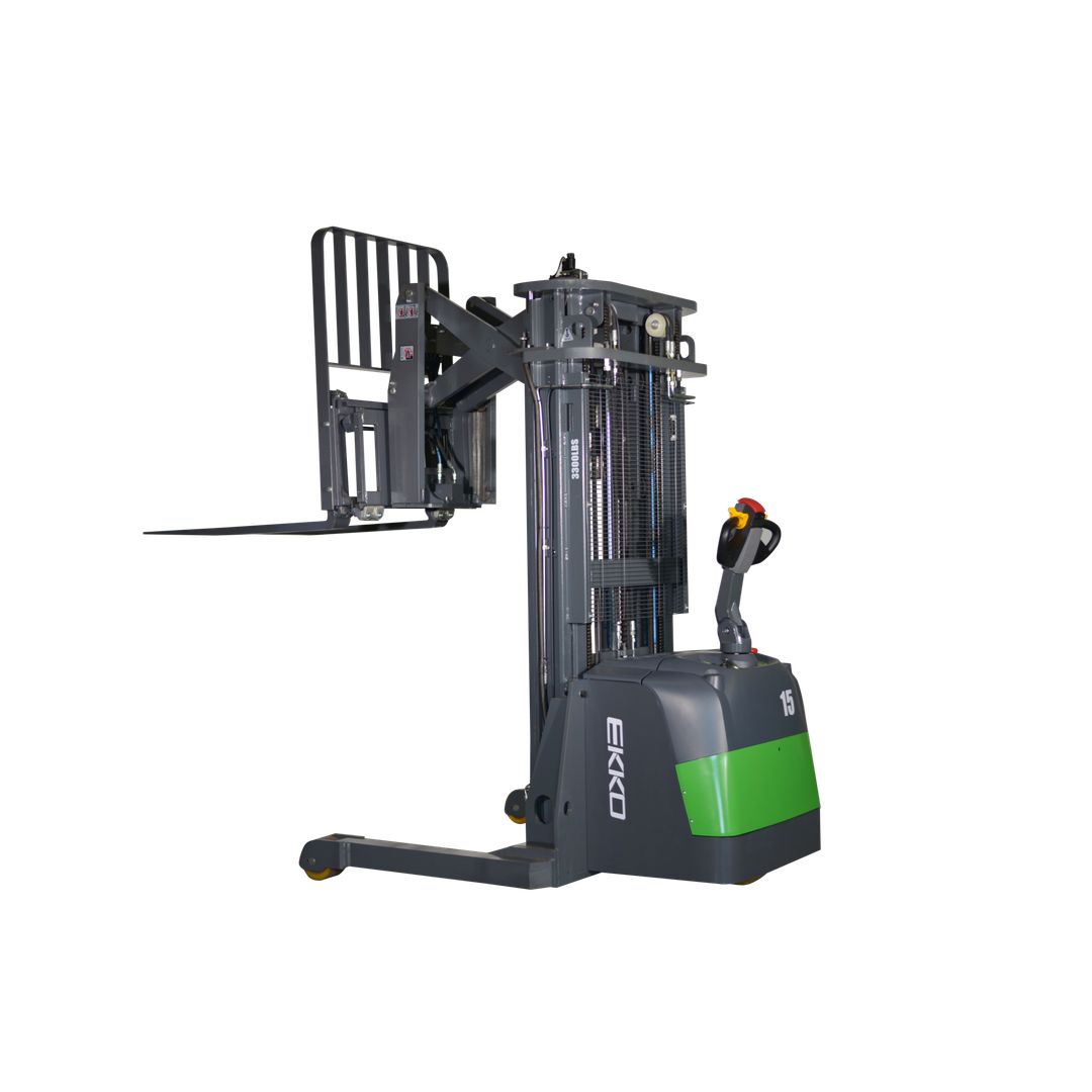 EKKO ER15-177LI lithium-ion powered walkie reach truck for high-rack pallet handling