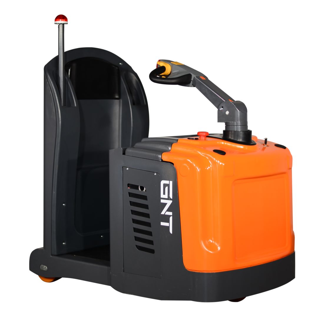 GNT G100LI Electric Tow Tractor, front three-quarter view