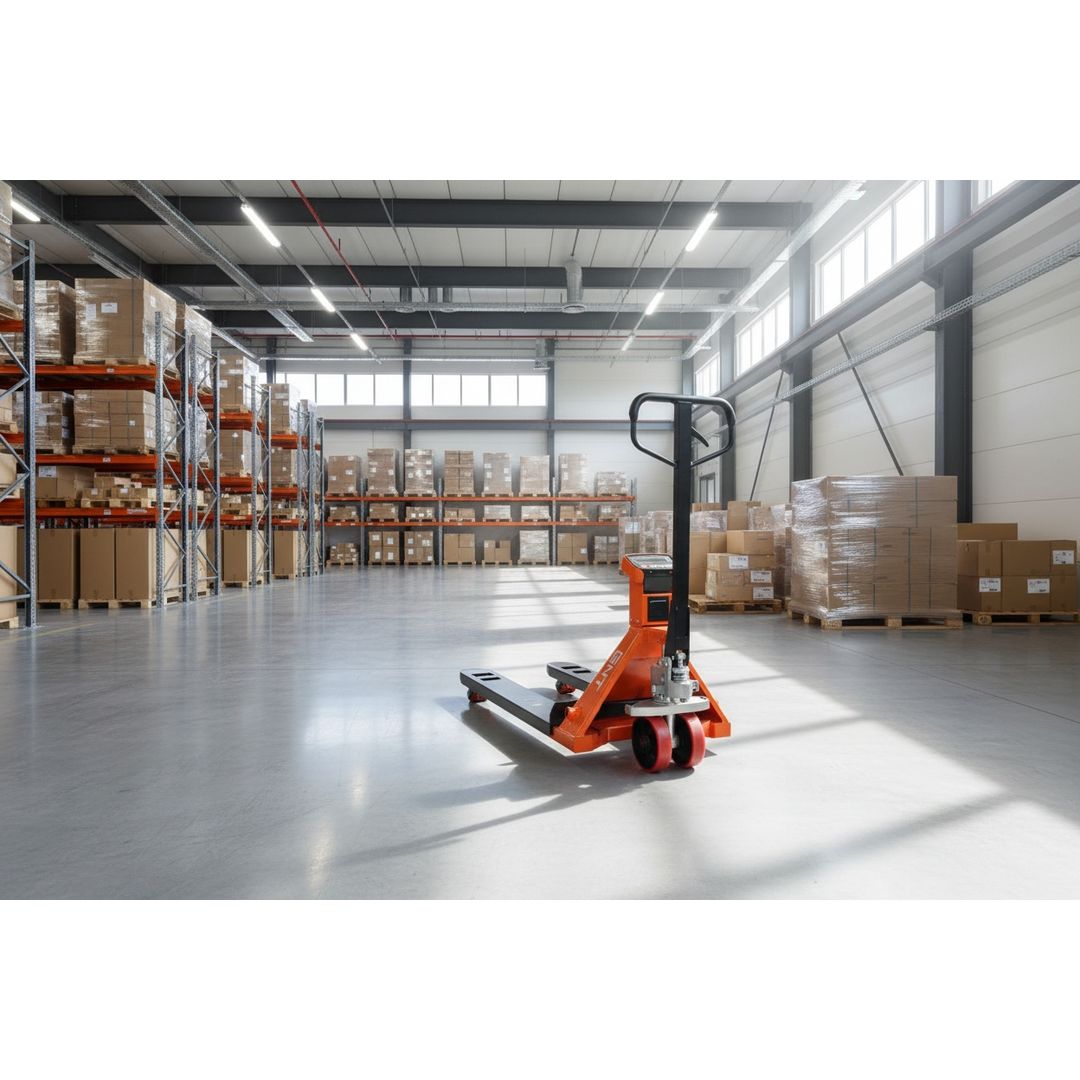 GNT G55WL Pallet Jacks, side profile view of the unit