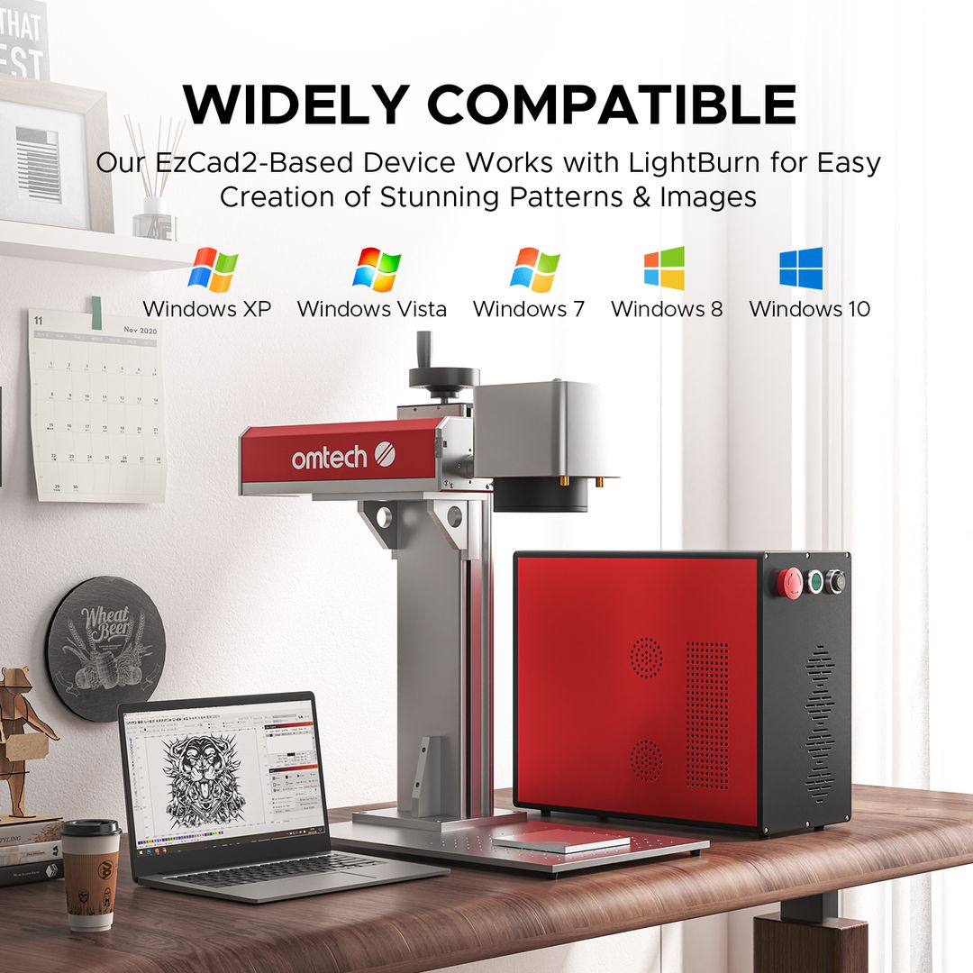OMTech MOPA 60W Split Fiber Laser Engraver for Metal - FMM-J6W2-U2 product photo 4 of 6