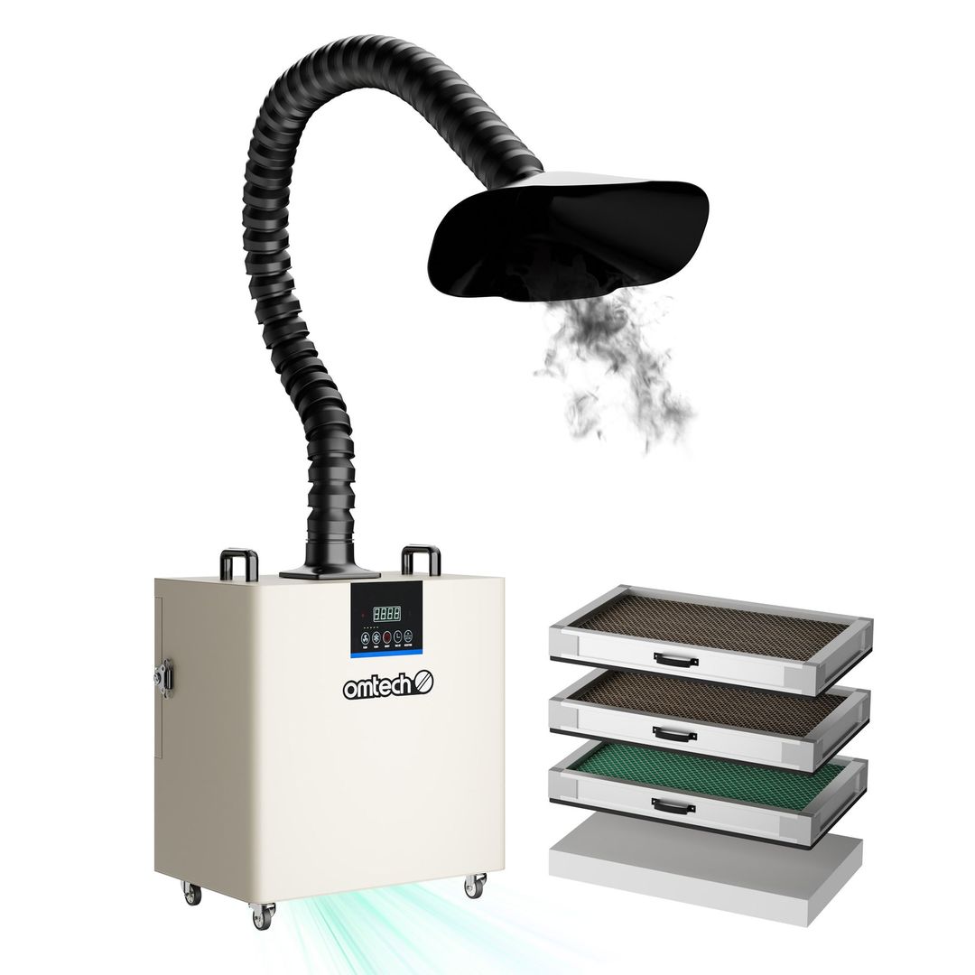 OMTech Fume Extractor / Air Purifier for Laser Engravers - 300W 4-Stage (LSP-0300-U1) product photo 6 of 12