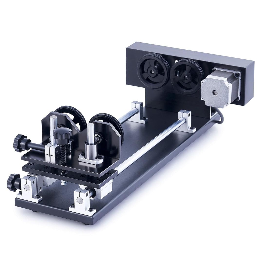 OMTech Rotary Axis Attachment for CO2 Laser Engravers - 4-Wheel Rotary Axis (LRA-GL49-01) product photo 3 of 12