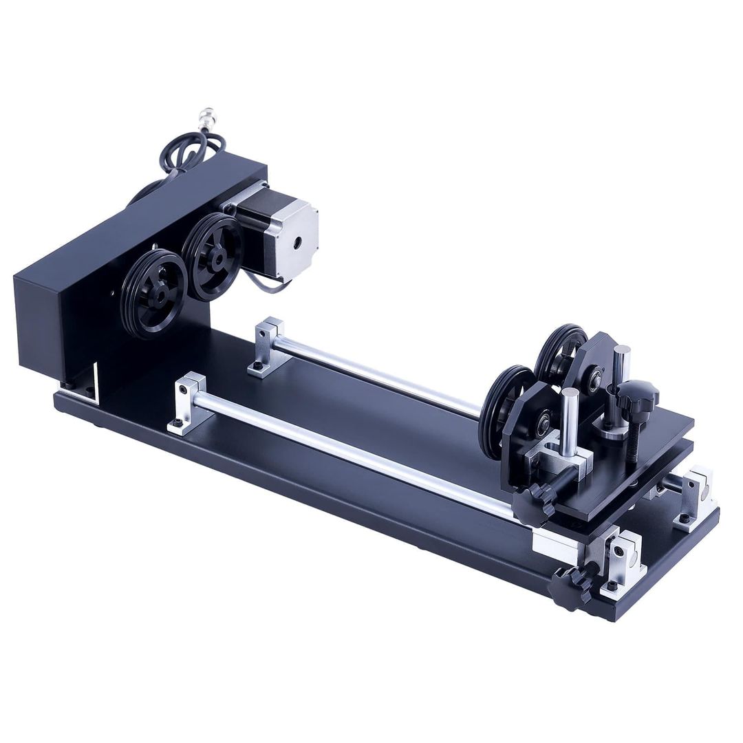 OMTech Rotary Axis Attachment for CO2 Laser Engravers - 4-Wheel Rotary Axis (LRA-GL49-01) product photo 4 of 12