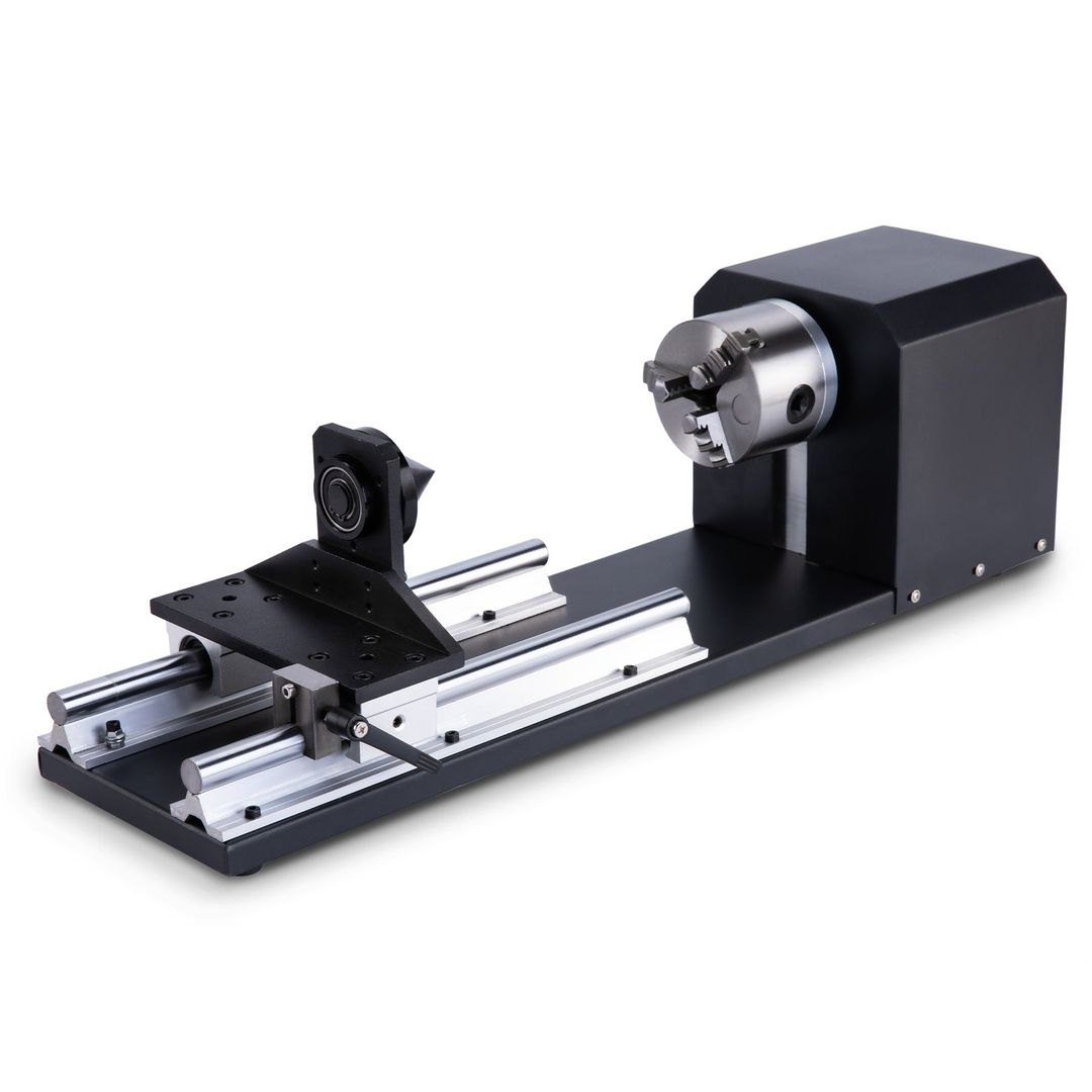 OMTech Rotary Axis Attachment for CO2 Laser Engravers - Rotary Axis with Jaw Chuck (LRA-KP58-00) product photo 5 of 12