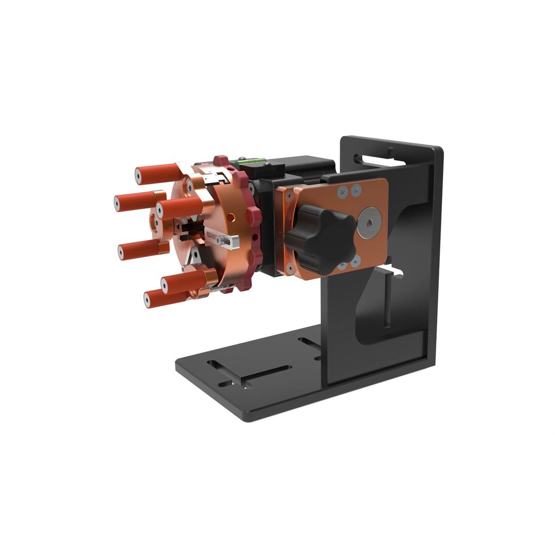 OMTech Rotary Axis Attachment for Fiber Laser Engravers - PiBurn Galvo Grip Chuck (Fiber & UV) (LRA-GLV2-US) product photo 7 of 9