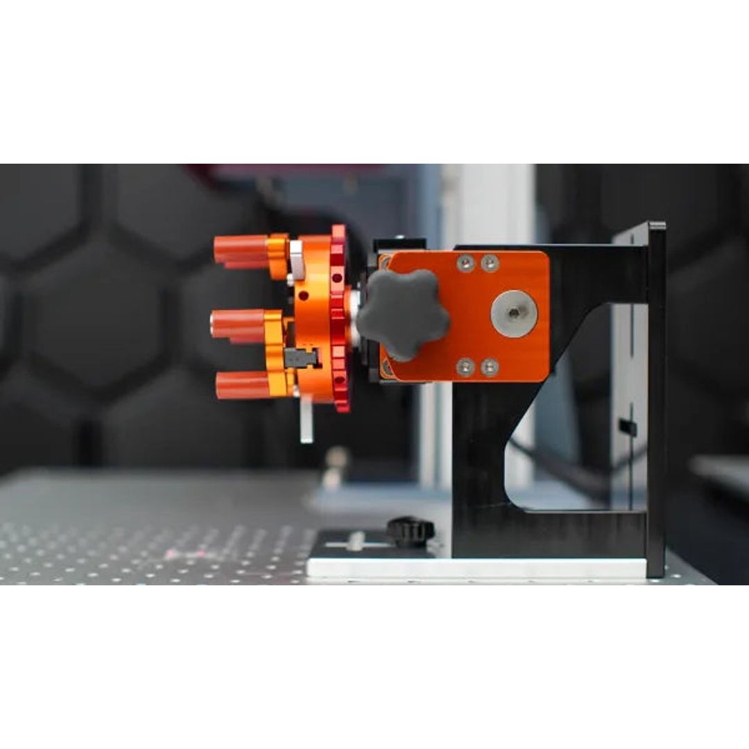 OMTech Rotary Axis Attachment for Fiber Laser Engravers - PiBurn Galvo Grip Chuck (Fiber & UV) (LRA-GLV2-US) product photo 8 of 9