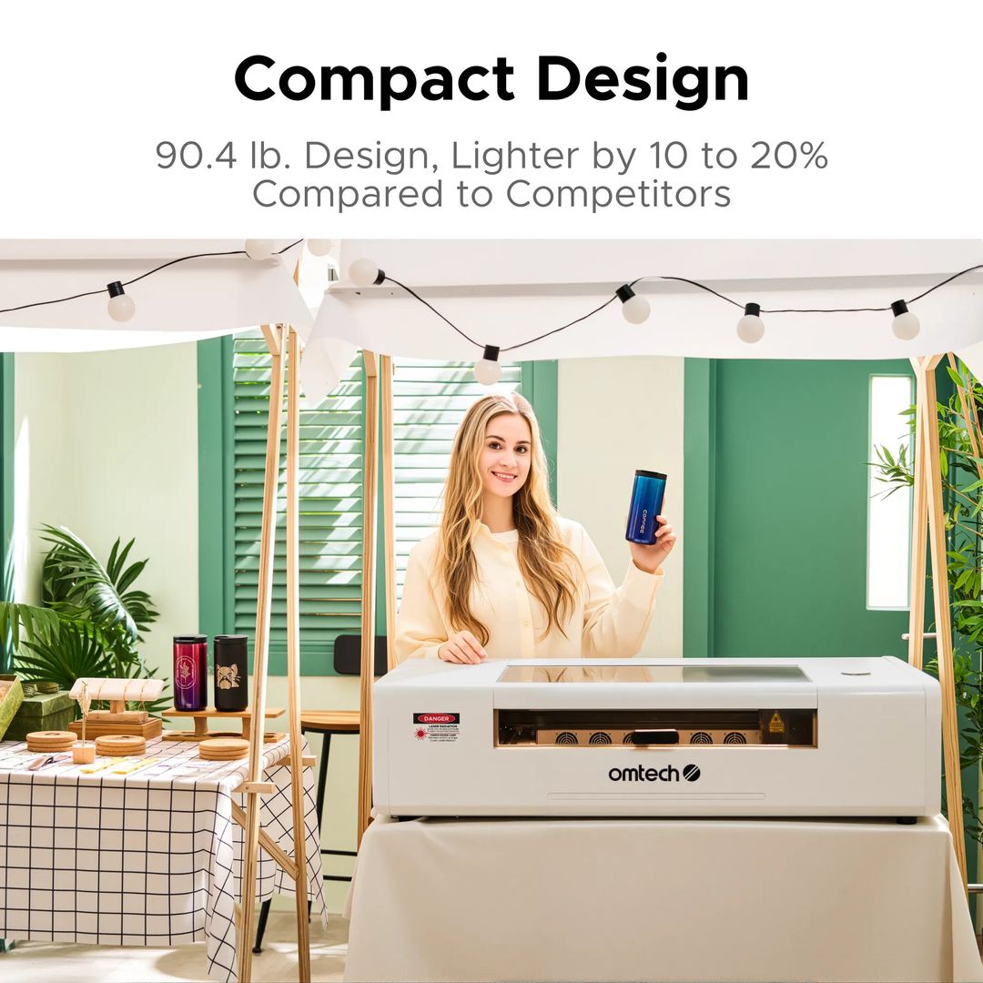 OMTech Polar Lite 55W Desktop CO2 Laser Engraver and Cutter - USB-5053-U1 product photo 3 of 6