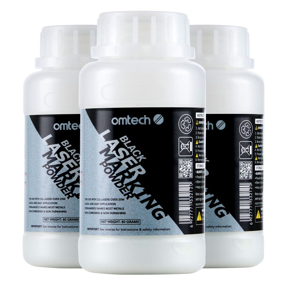 OMTech Metal Laser Marking Powder for CO2 Laser Engravers, 4.1 fl. oz. - USB-PW01-02 product photo 2 of 3