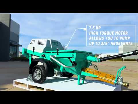 IMER STEP-UP 120 Rotor/Stator Pump 1106181 operating on construction site demonstrating continuous material pumping capabilities for grout, mortar, and specialty construction materials.