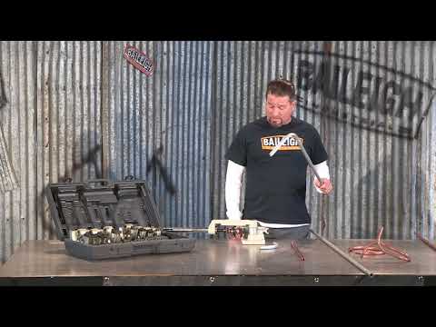 Baileigh Manual Tube Bender RDB-25 1006790 demonstration of manual tube bending operation showing accurate bend formation for fabrication, automotive, and custom metalworking applications.