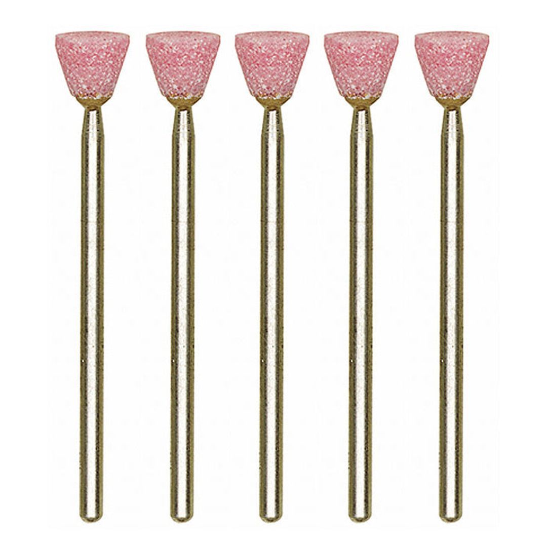 Proxxon 28778 aluminum-oxide mounted points, inverted cone shape, pack of 5 for rotary tools