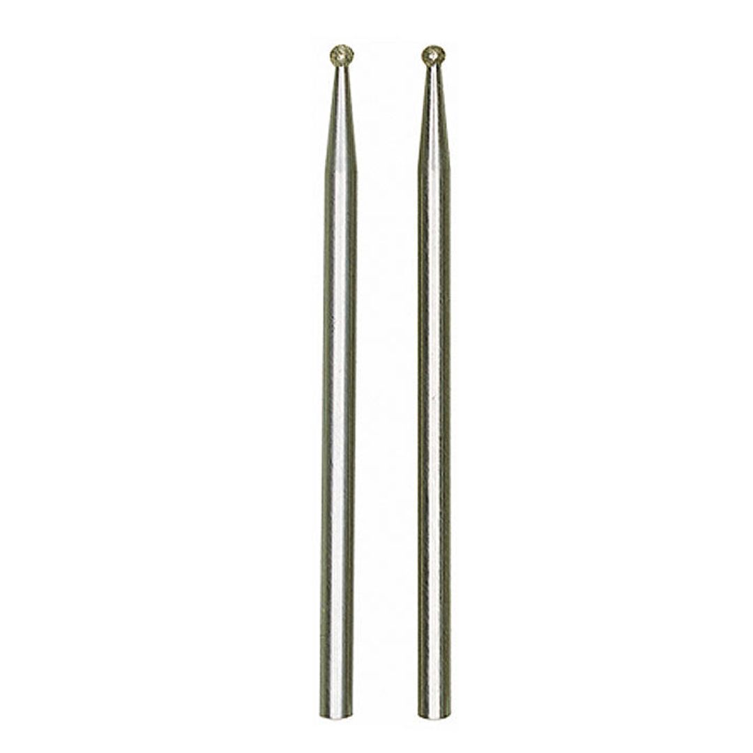 Proxxon 28212 diamond bur, sphere shape, 1/32 inch diameter, pack of 2