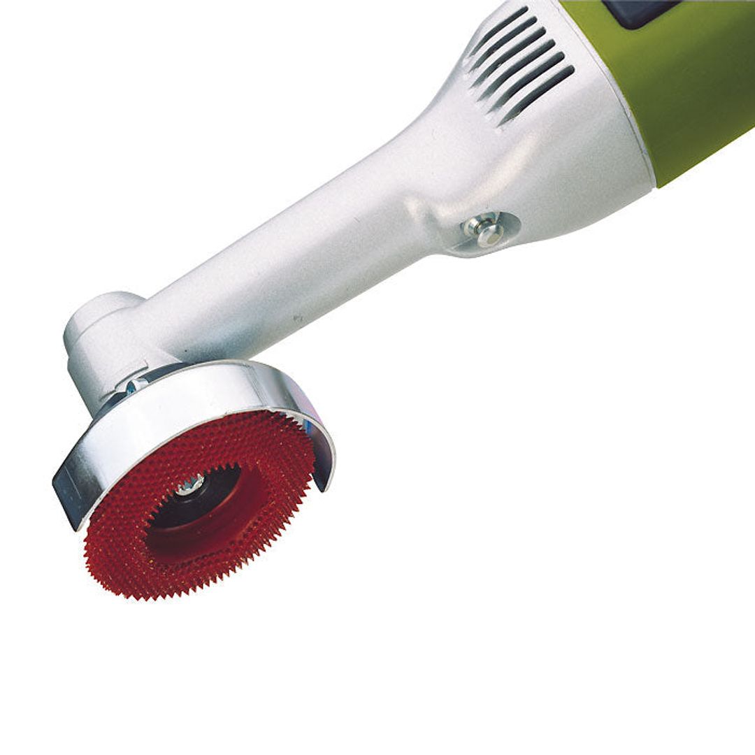 Proxxon LHW/E longneck angle grinder, SKU 38544, shown with the flexible long-neck head.