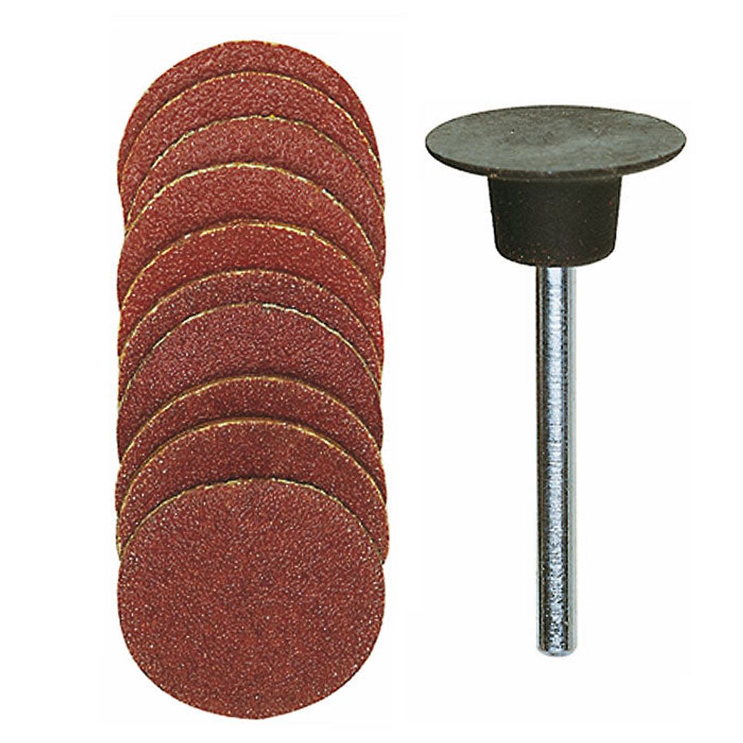 Proxxon 28982 sanding pad with 10 discs, 5 each in 120 and 150 grit