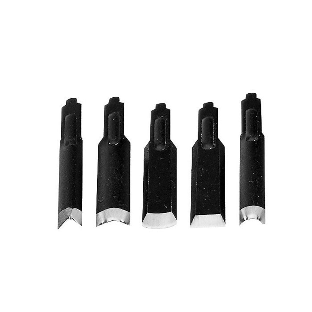 Proxxon 28572 set of 5 carving knives for the SGM and MOS carving/engraving tools